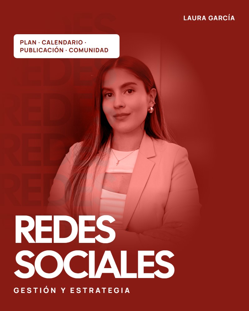 Cartel: Gestión y estrategia de redes sociales