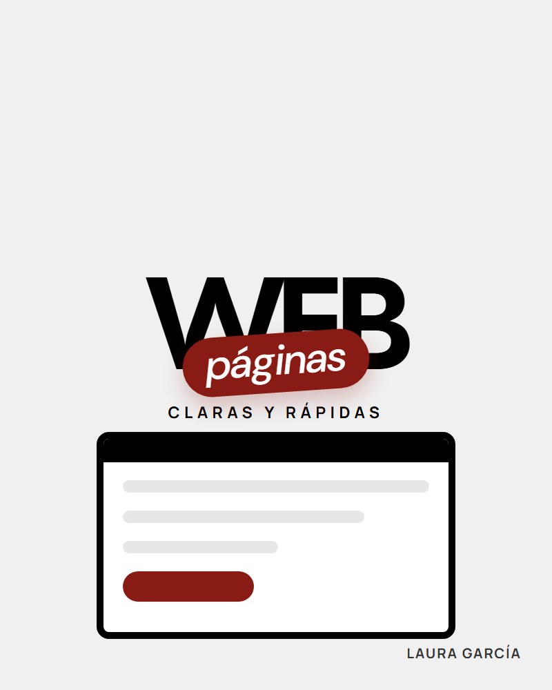 Cartel: Desarrollo de páginas web